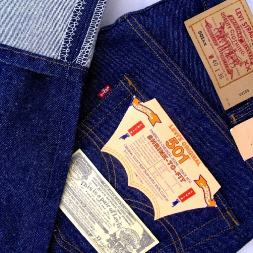 Levis 501xx Shrink to Fit 40x36